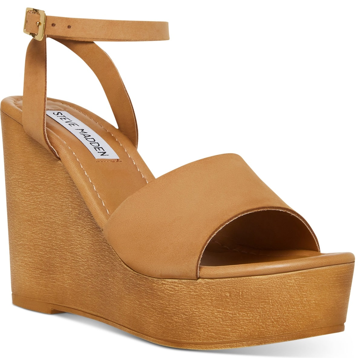 Steve Madden Women's Welsh Wedge Sandals Brown Size 8 M