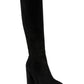 Steve Madden Women's Marcello Block Heel Boot Black Size 8 M