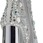 Steve Madden Women's Vayle Rhinestone Embellished Spool Heel Pointed Toe Ankle Booties Silver Size 7 M