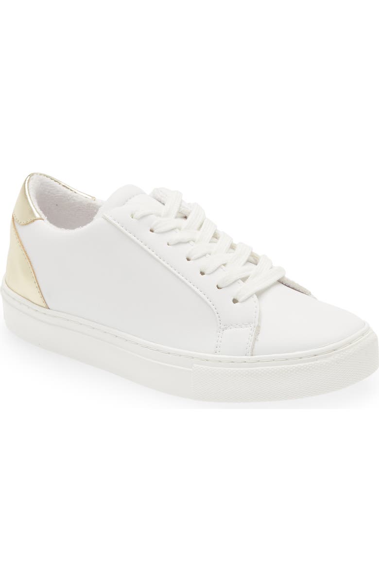 Steve Madden Ravia Sneaker in White/Silver White Size 7