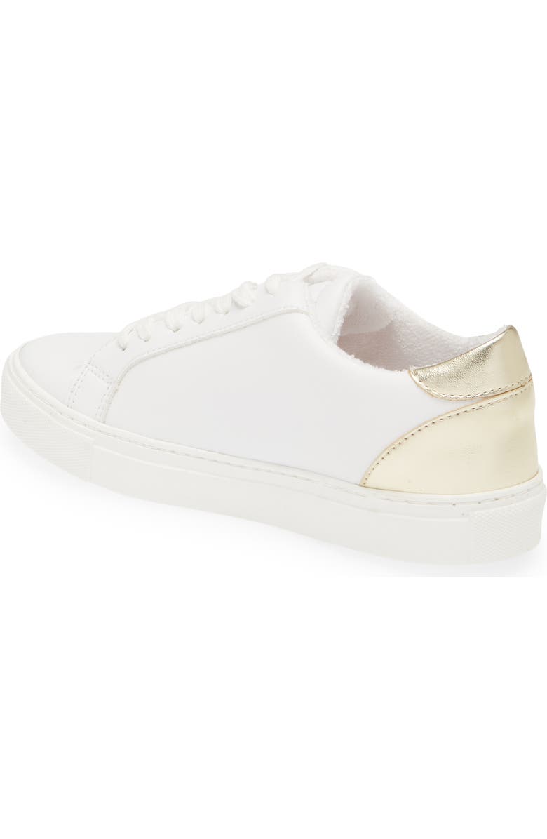Steve Madden Ravia Sneaker in White/Silver White Size 7