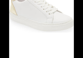Steve Madden Ravia Sneaker in White/Silver White Size 7