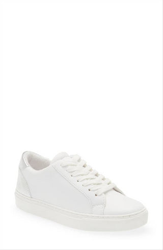 Steve Madden Ravia Sneaker in White/Silver White Size 7