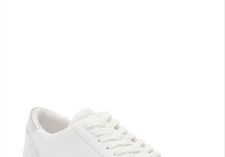 Steve Madden Ravia Sneaker in White/Silver White Size 7