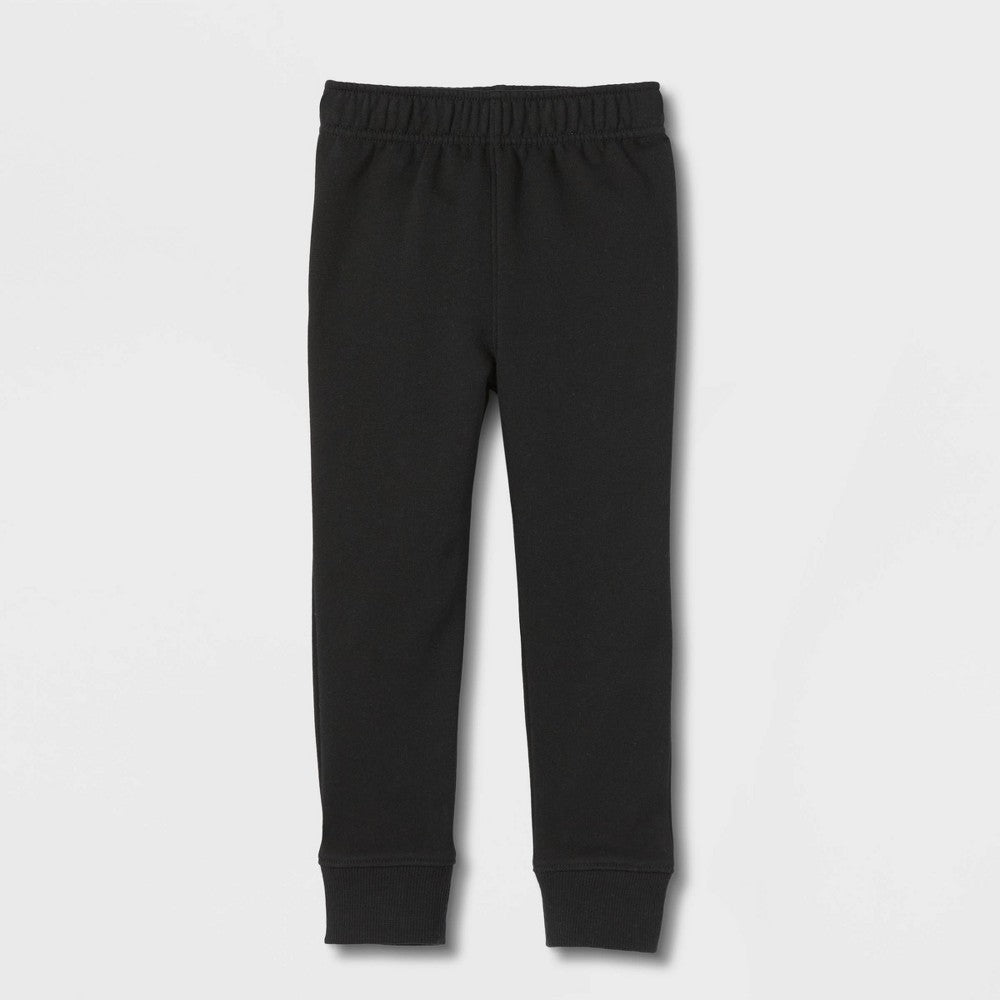 Cat & Jack Toddler Boys' Fleece Pull-On Pants Black Size 2T