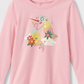 Cat & Jack Toddler Girls' Rainbow Unicorn Long Sleeve Graphic T-Shirt Pink 5T