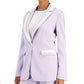 Tahari ASL Women's Purple Contrast Trim Blazer Size 2