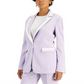 Tahari ASL Women's Purple Contrast Trim Blazer Size 2