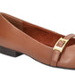 Bella Vita Women's Evanna Pointed Toe Flat Brown Size 7.5W