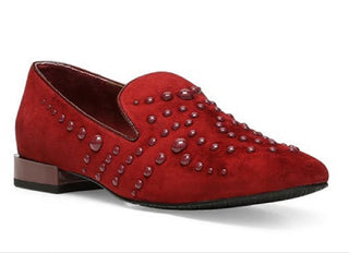 Donald Pliner Women's Rehbel Studded Loafer Red Size 6.5