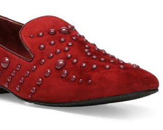 Donald Pliner Women's Rehbel Studded Loafer Red Size 6.5
