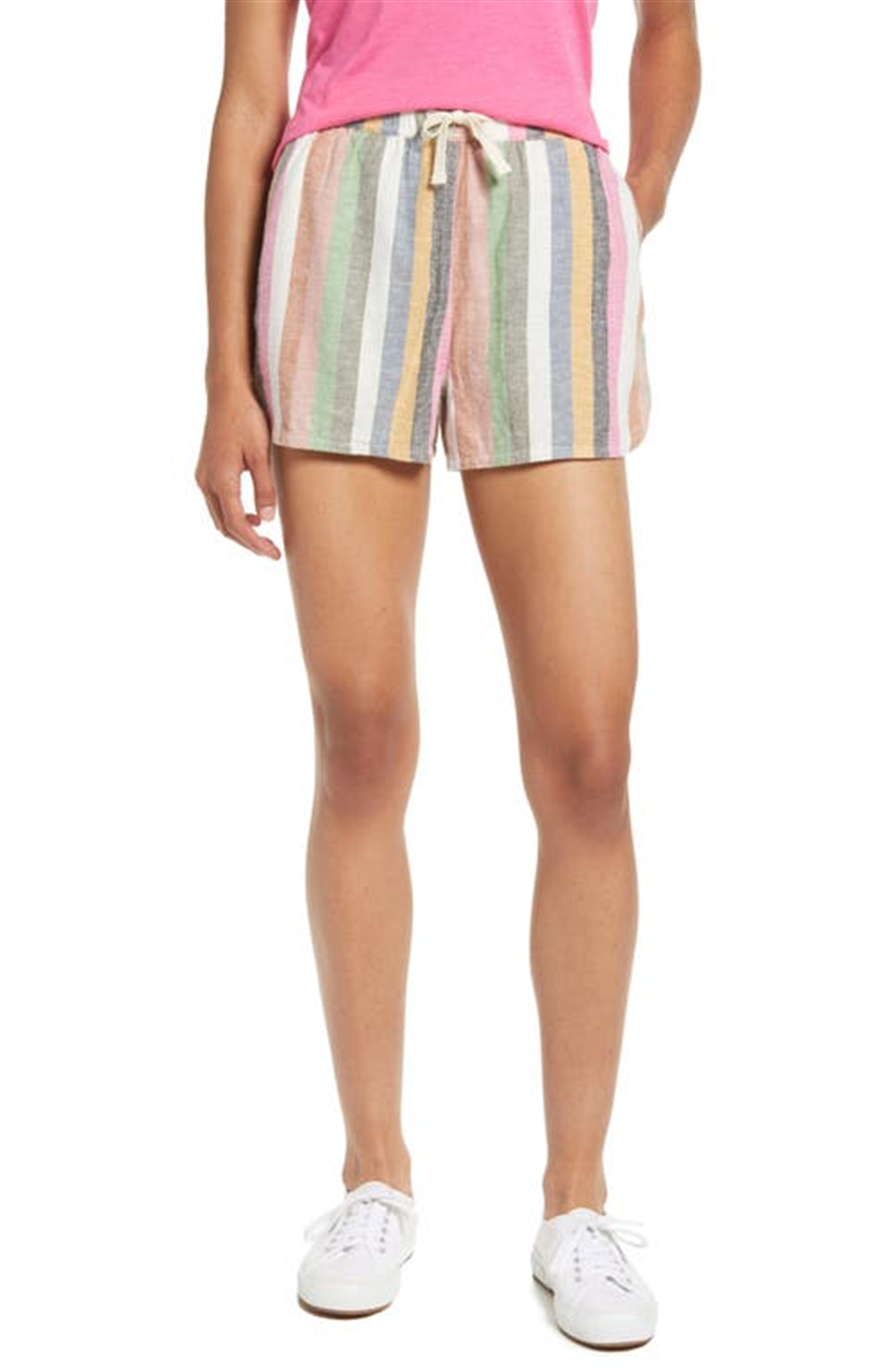 Marine Layer Women's Bold Stripe Beach Shorts Size X-Small