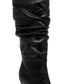 BEAUTIISOLES Pam Slouch Pointed Toe Boot in Anaconda Midnight Navy , Size 7