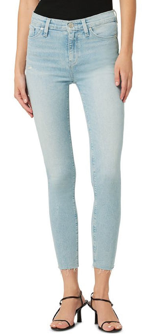 Hudson Jeans Women's Mid Rise Super Skinny Crop Jeans Blue Size 27