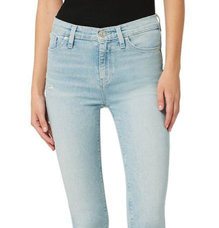 Hudson Jeans Women's Nico Mid Rise Super Skinny Crop Jeans Blue