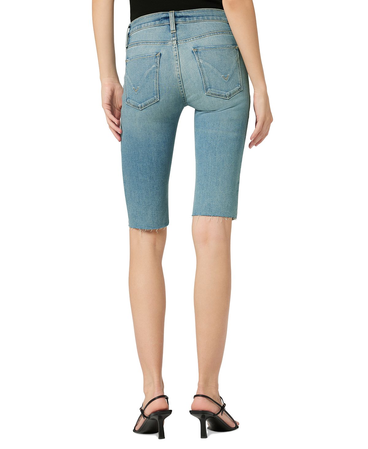 Hudson Jeans Women's Amelia Cutoff Denim Knee Shorts Blue Size 28