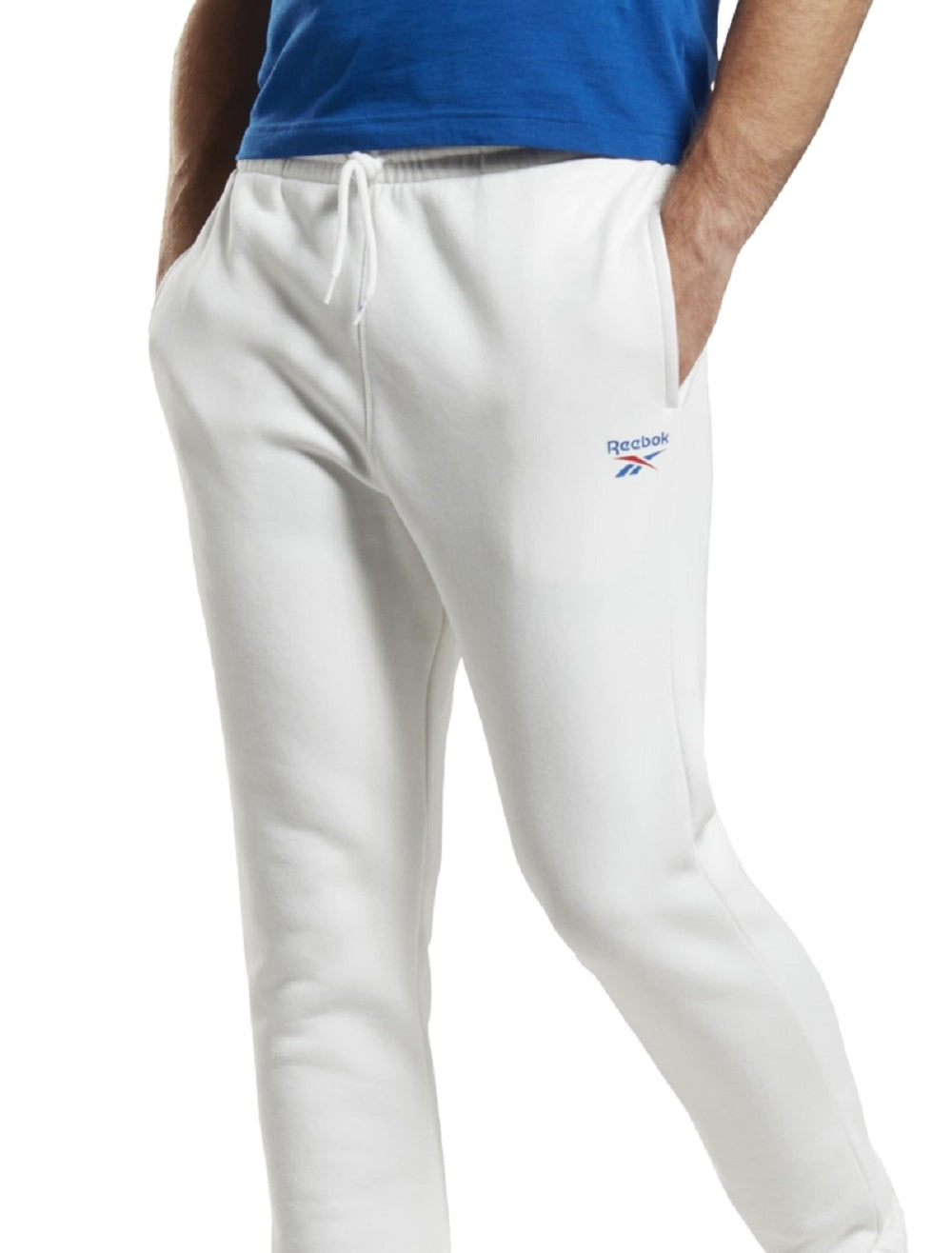 Reebok Men's Identity Classic Fit Fleece Joggers White Size X-Large