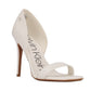 Calvin Klein Women's Metino Open Toe Pump White Size 5 M