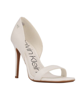 Calvin Klein Women's Metino Open Toe Pump White Size 5 M