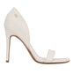 Calvin Klein Women's Metino Open Toe Pump White Size 5 M