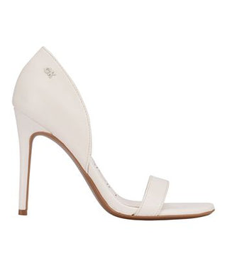 Calvin Klein Women's Metino Open Toe Pump White Size 5 M