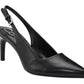 Calvin Klein Women's Silvia Slingback Pointed Toe Pump Black Size 9.5M