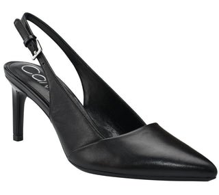 Calvin Klein Women's Silvia Slingback Pointed Toe Pump Black Size 9.5M