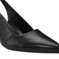 Calvin Klein Women's Silvia Slingback Pointed Toe Pump Black Size 9.5M