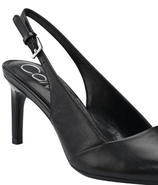 Calvin Klein Women's Silvia Slingback Pointed Toe Pump Black Size 9.5M