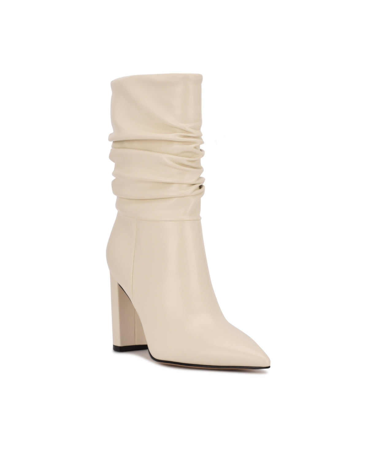 Nine West Women's Denner Pointed Toe Bootie White Size 6.5 M