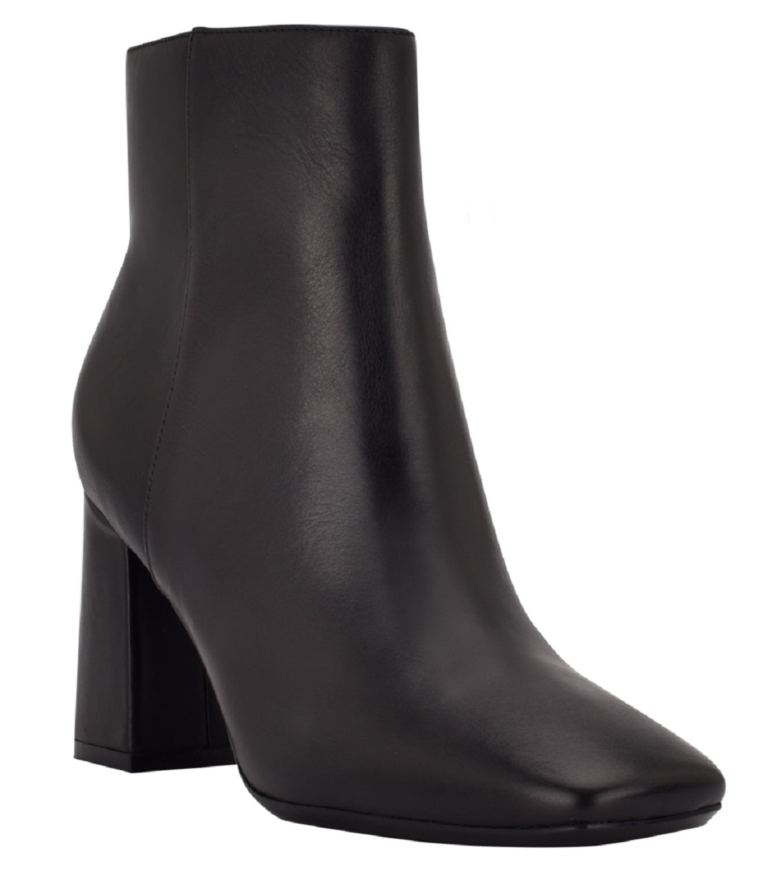 Calvin Klein Women's Izial Square Toe Bootie Black Size 7 M