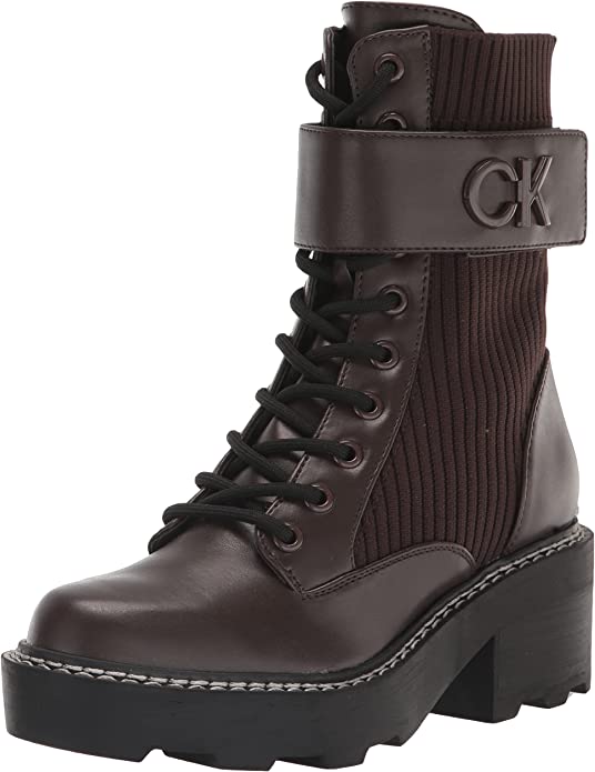 Calvin Klein Women's Arabel Bootie Brown Size 8 M