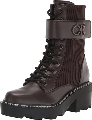 Calvin Klein Women's Arabel Bootie Brown Size 8 M