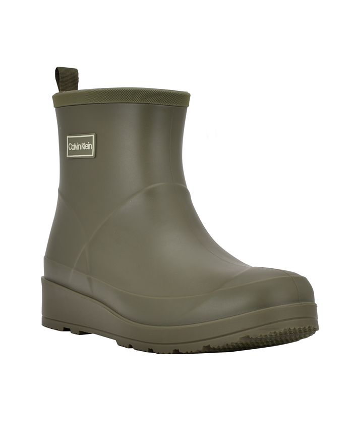 Calvin Klein Women's Illea Casual Rain Booties Black Size 7