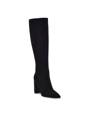 Nine West Women's Danee Pointed Toe Knee High Boot Black Size 6.5 M