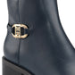 Tommy Hilfiger Women's Imiera Faux Leather Ankle Boot Blue Size 6 M
