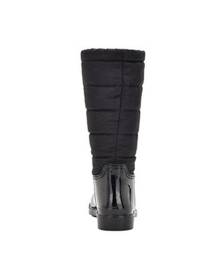 Calvin Klein Women's Siston Pull On Lug Sole Logo Cold Weather Rain Boots Black Size 7 M