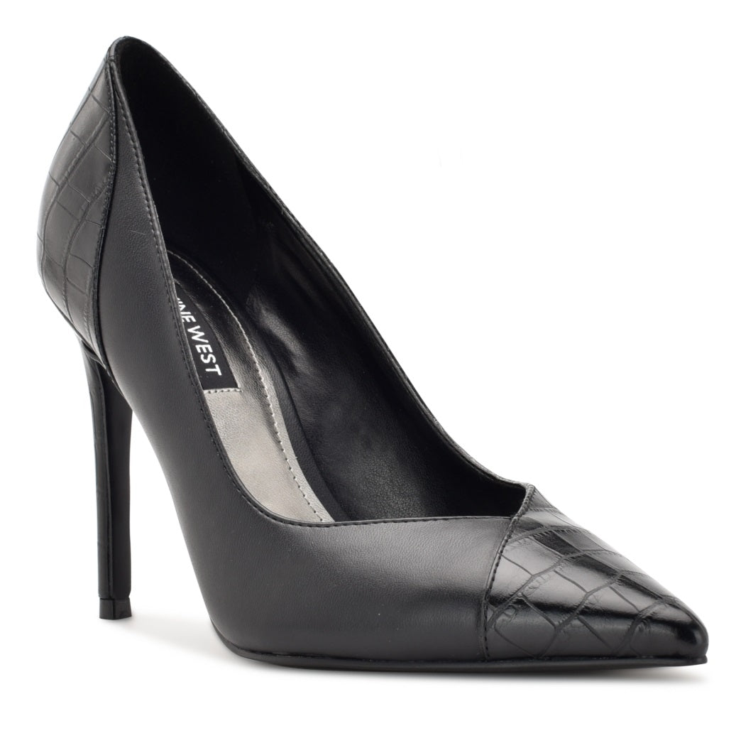 Nine West Women's Flava Pointed Toe Pump Black Size 6 M