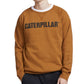 Caterpillar Men's Foundation Logo Print Sweatshirt Brown Size XXL