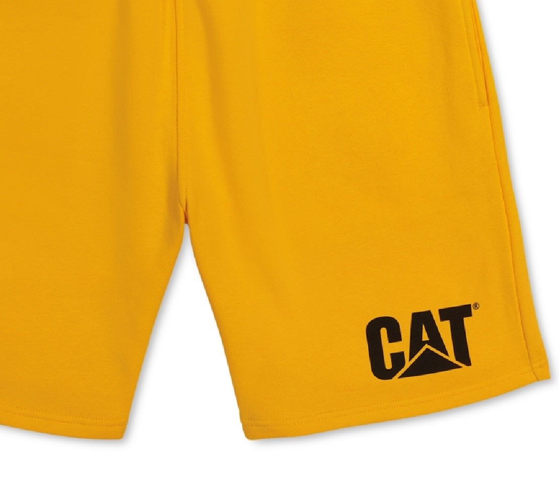 Caterpillar Men's Fleece Shorts Yellow Size XX-Large