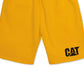 Caterpillar Men's Fleece Shorts Yellow Size Small