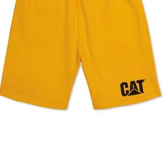 Caterpillar Men's Fleece Shorts Yellow Size Small