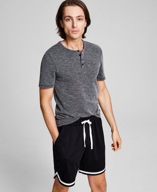 And Now This Men's Soft Knit Henley Gray Size Small