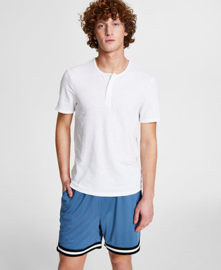 And Now This Men's Soft Knit Henley White Size XX-Large