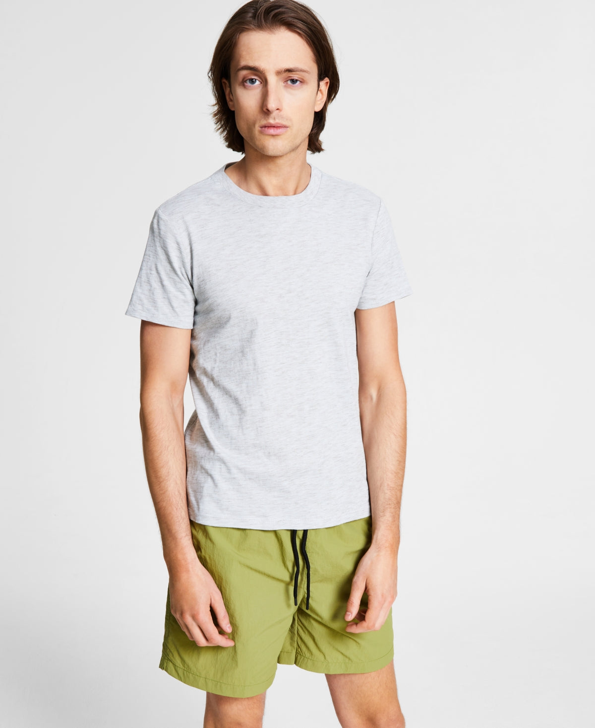 And Now This Men's Textured Space Dyed T-Shirt Gray Size XX-Large