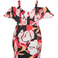 Rachel Roy Women's Marcella Ruffled Sheath Dress Red Size 22W