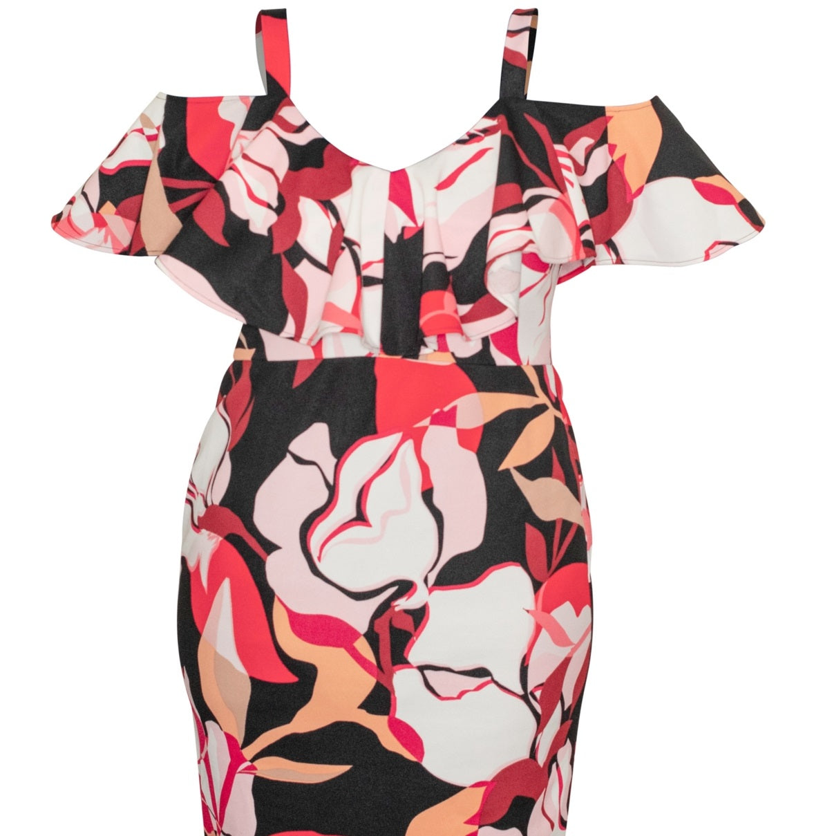 Rachel Roy Women's Marcella Ruffled Sheath Dress Red Size 22W