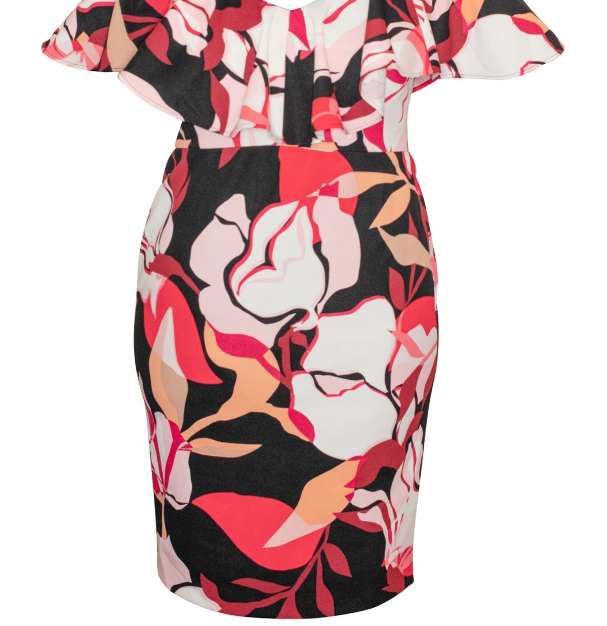 Rachel Roy Women's Marcella Ruffled Sheath Dress Red Size 24W