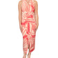 Rachel Roy Women's Sleeveless Striped Midi Dress Pink Size Small