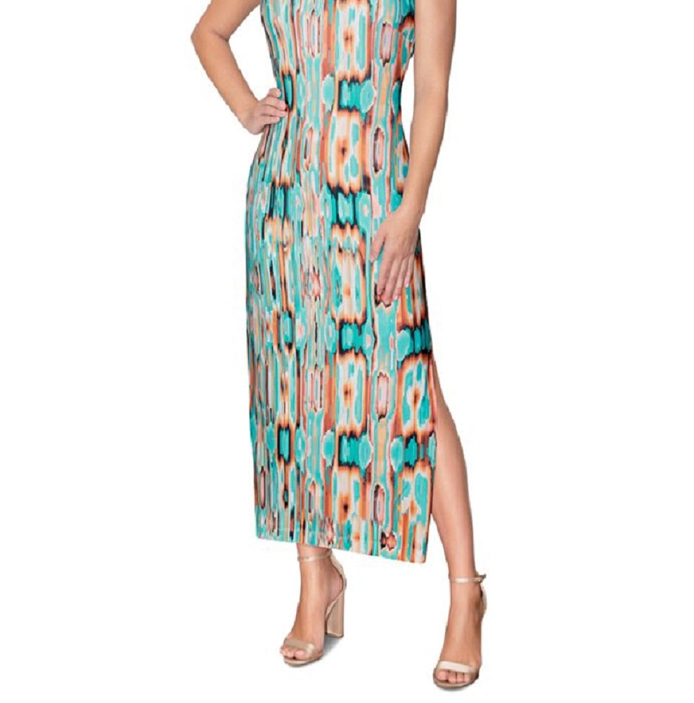 Rachel Roy Women's Crisscross Halter Maxi Dress Green Size Large